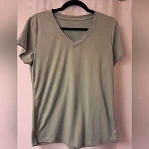 GAIAM V-Neck Tank Top in Sage Green